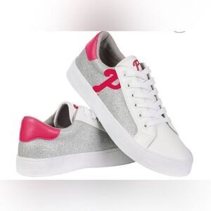 NWOB MLB Women’s Philadelphia Phillies Logo Glitter Sneakers Tennis Shoes Size 8